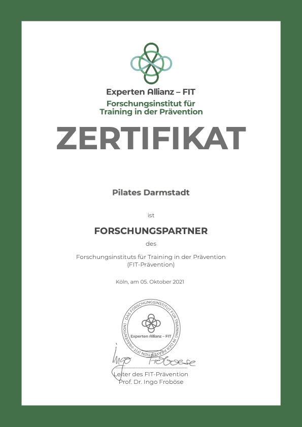 Zertifikat Prävention